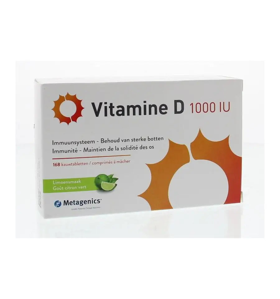 Metagenics Vitamine D 25 mcg 168 kauwtabletten
