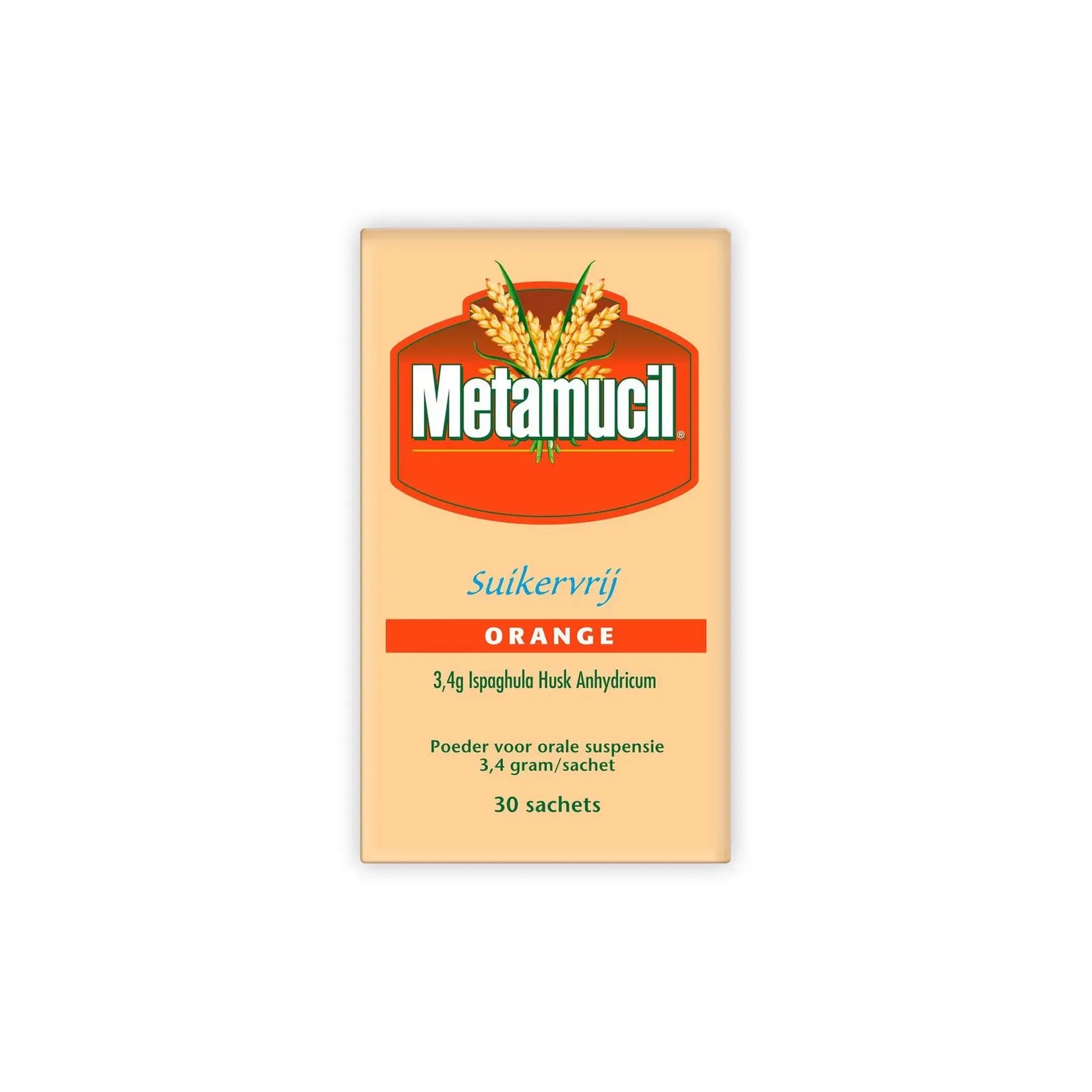 Metamucil orange suikervrij 30 sachets