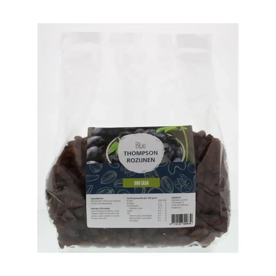 Mijnnatuurwinkel Blue thompson rozijnen 1 kg