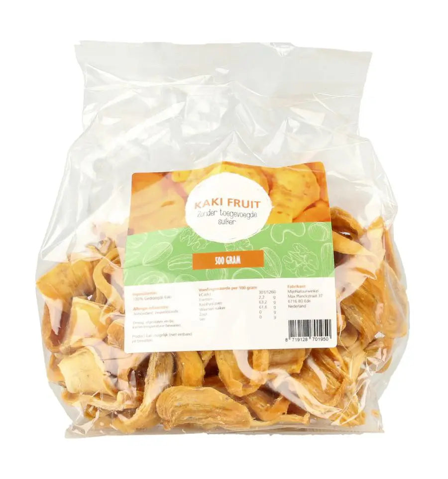Mijnnatuurwinkel Gedroogde kaki fruit 500 gram
