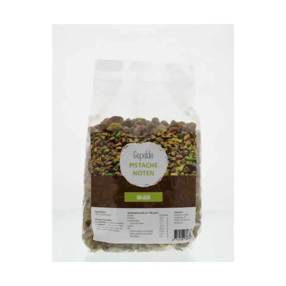 Mijnnatuurwinkel Gepelde pistache noten 500 gram