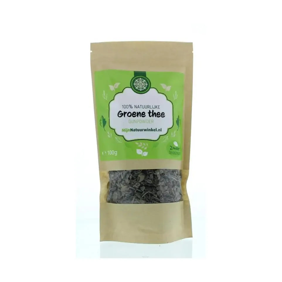 Mijnnatuurwinkel Groene thee gunpowder 100 gram