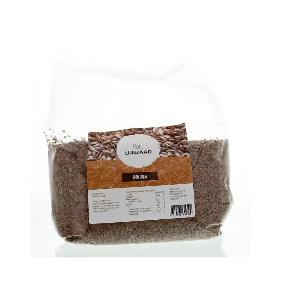 Mijnnatuurwinkel Lijnzaad heel 1 kg