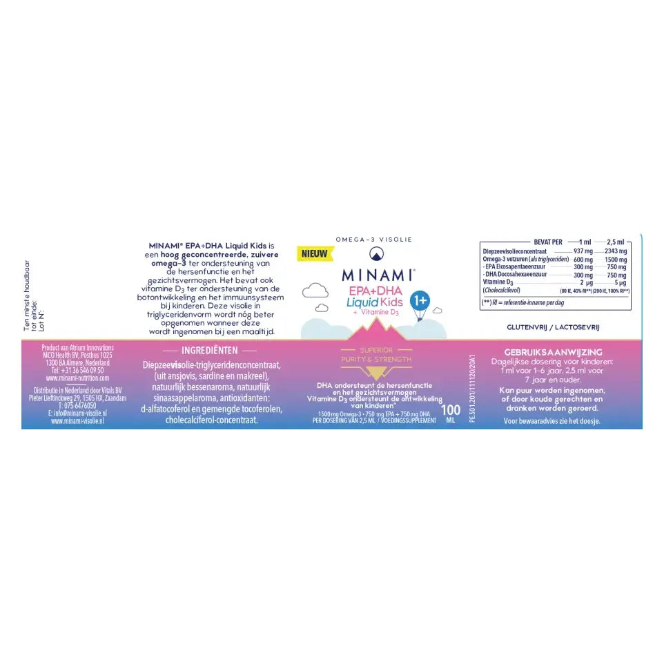 Minami EPA & DHA liquid kids 100 ml