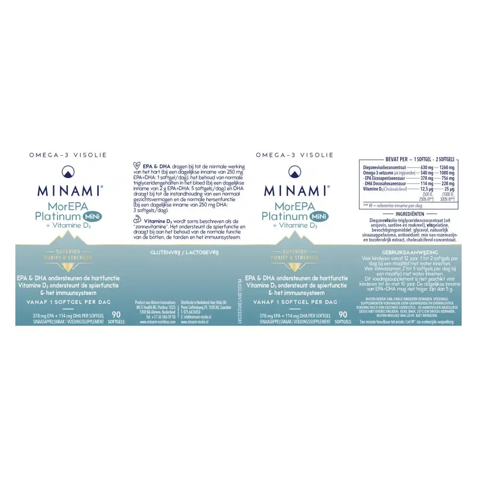 Minami MorEPA Platinum Mini 90 softgels