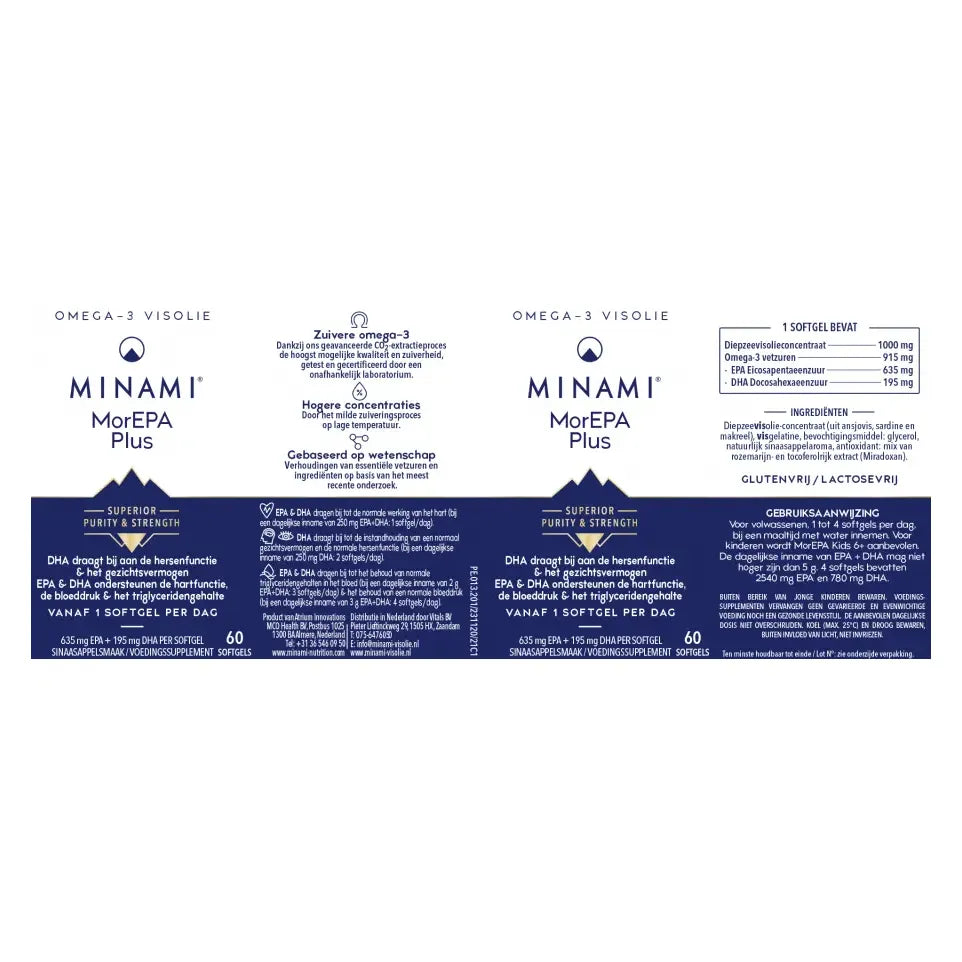 Minami MorEpa Plus 60 softgels (afbeelding 2)