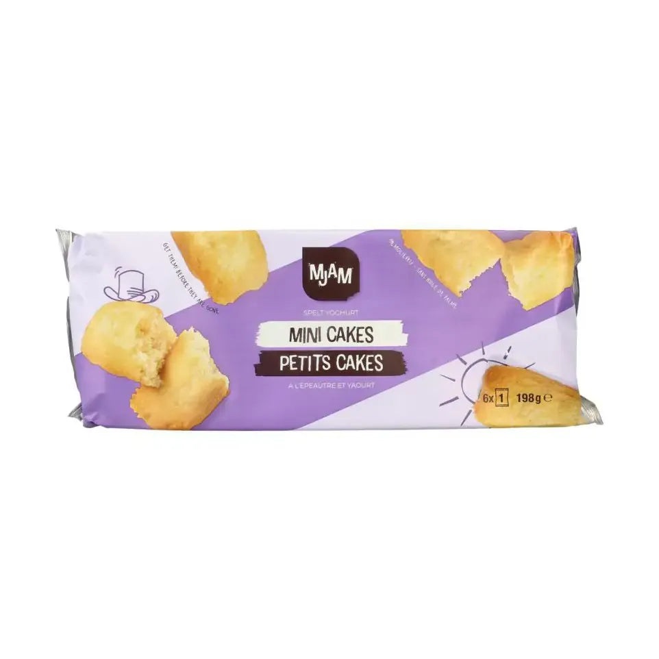 Mjam Mini cakes naturel biologisch 198 gram