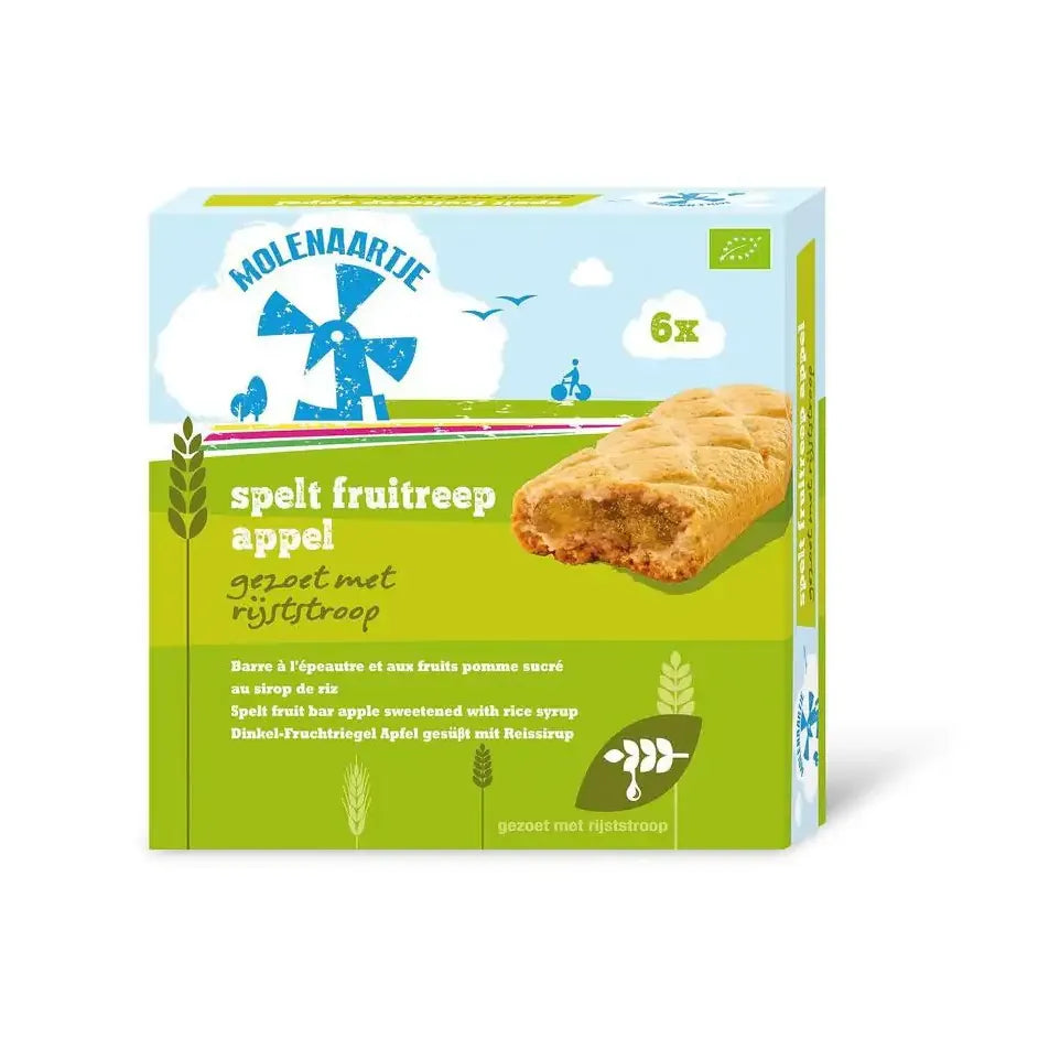 Molenaartje Spelt fruitreep appel 180 gram