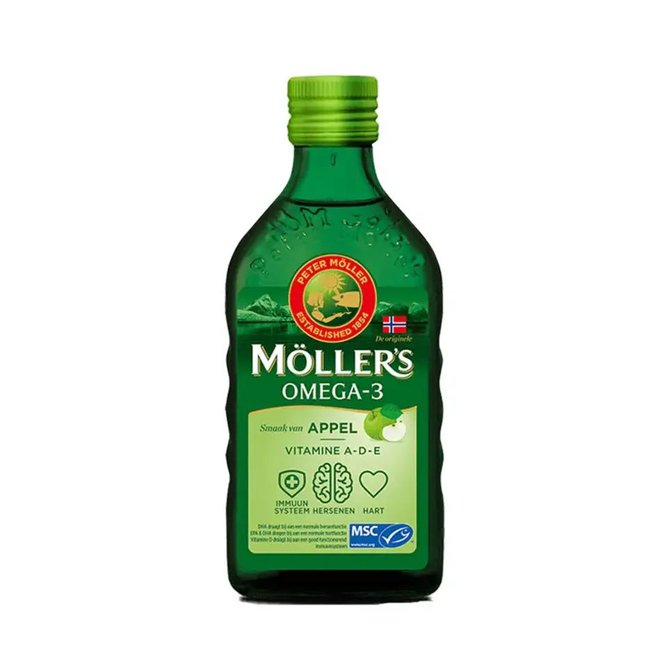 Mollers Omega-3 levertraan appel 250 ml