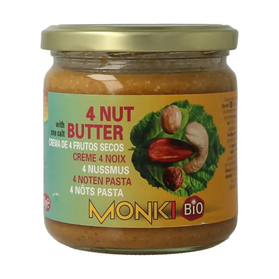 Monki 4 Notenpasta biologisch 330 gram