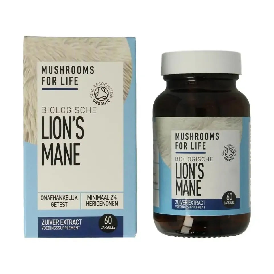 Mushrooms For Life Lion's mane biologisch 60 capsules