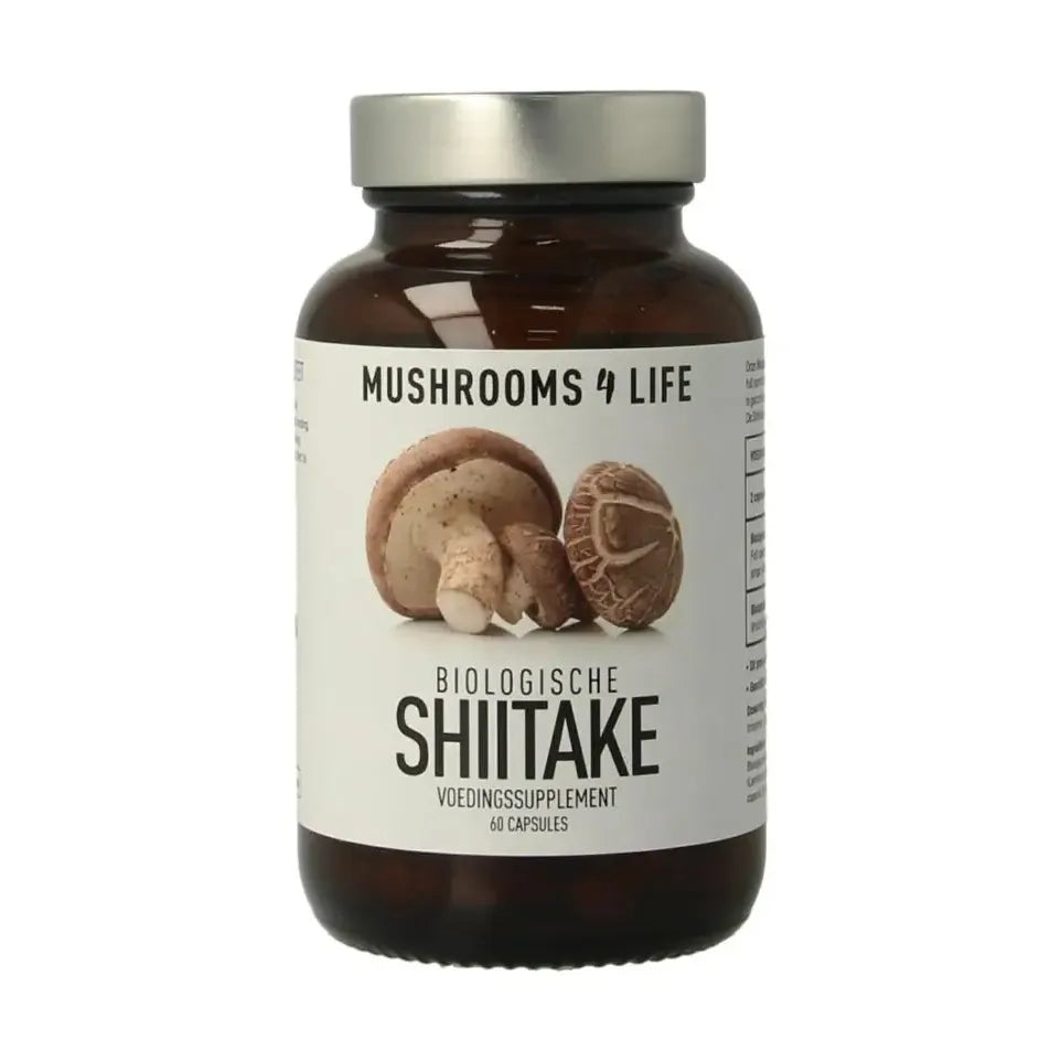 Mushrooms For Life Shiitake biologisch 60 capsules