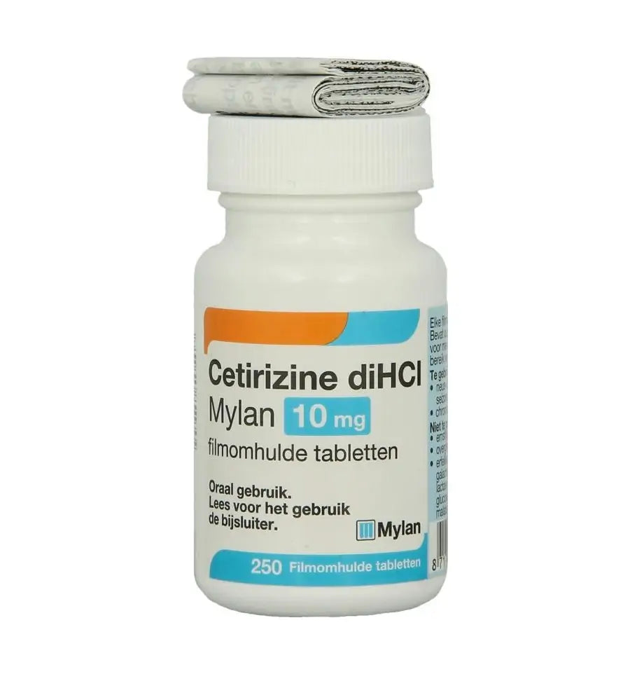 Mylan Cetirizine diHCl 10 mg 250 tabletten