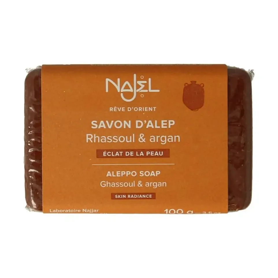 Najel Aleppo zeep argan olie lava aarde 100 gram