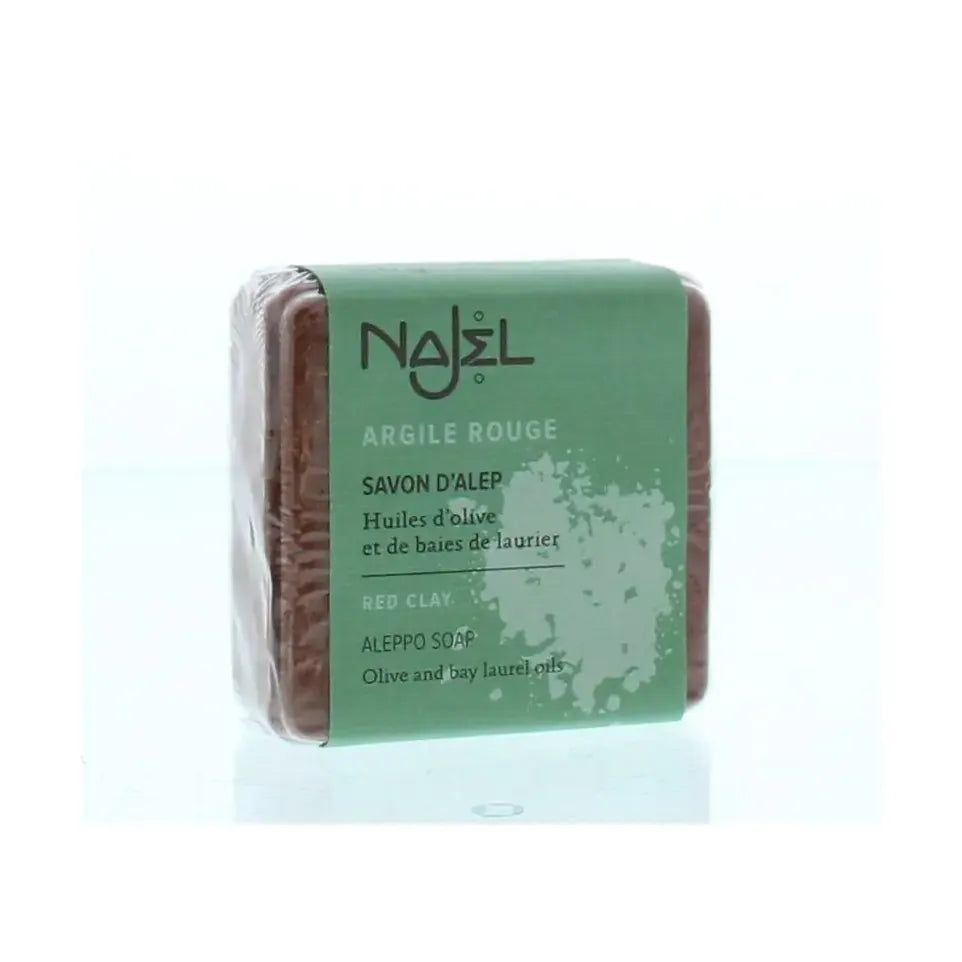 Najel Aleppo zeep scrub rode klei 100 gram