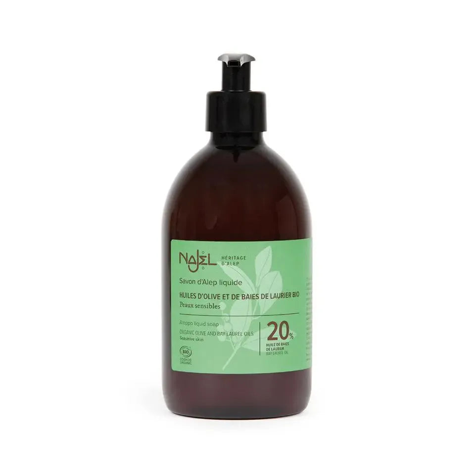 Najel Zeep liquid laurier 20% pompfles 500 ml