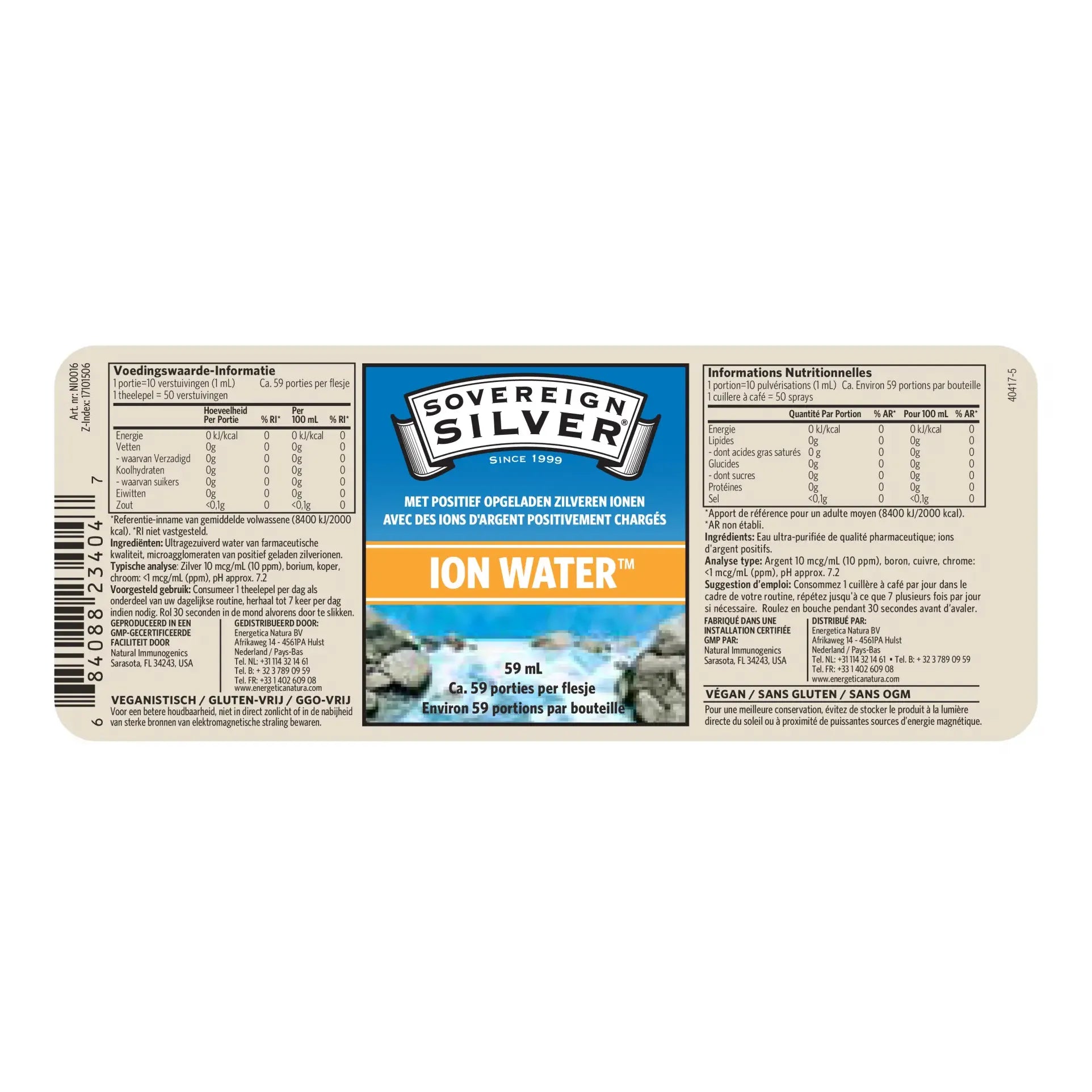 Sovereign silver Ion Water spray 59 ml