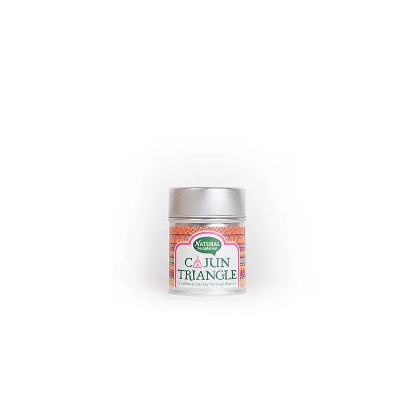 Natural Temptation Cajun triangle blikje natural spices 50 gram