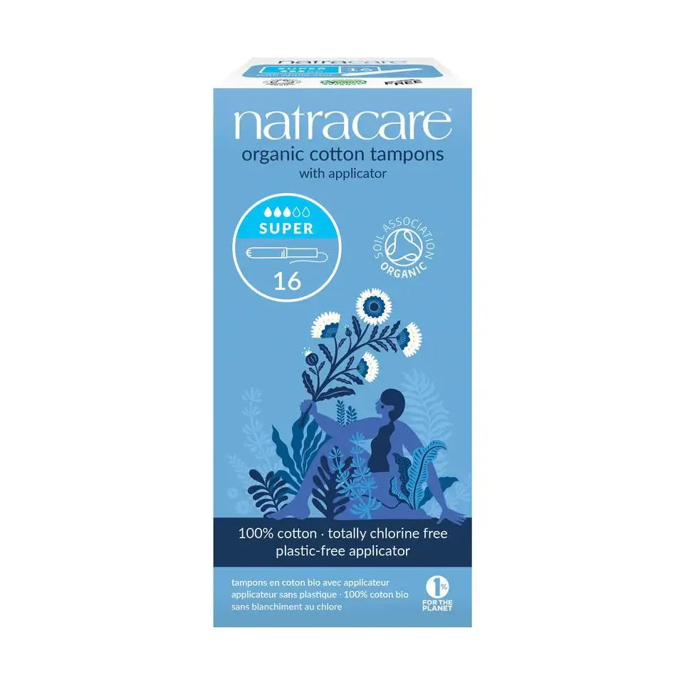 Natracare Tampons super met inbrenghuls 16 stuks