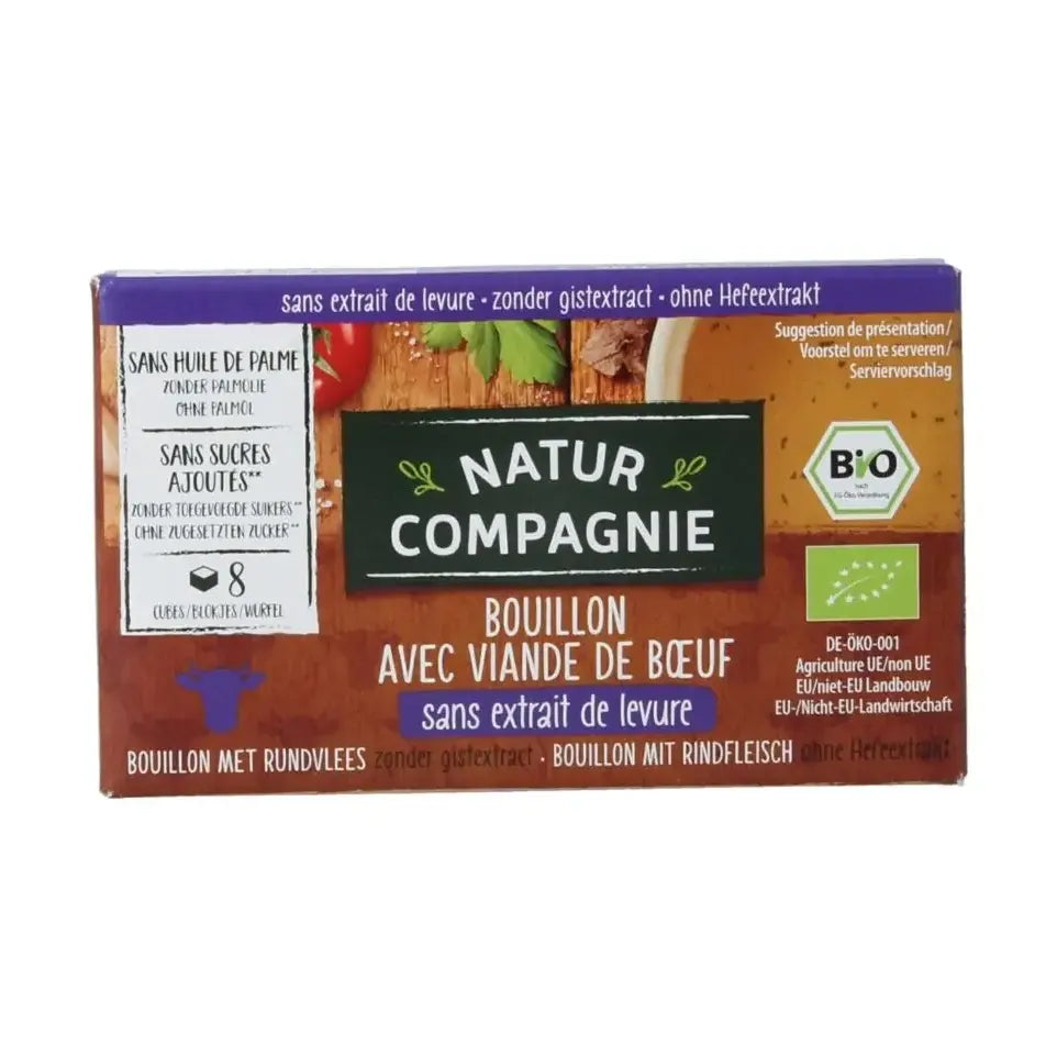 Natur Compagnie Runderbouillon gist- en suikervrij biologisch 8