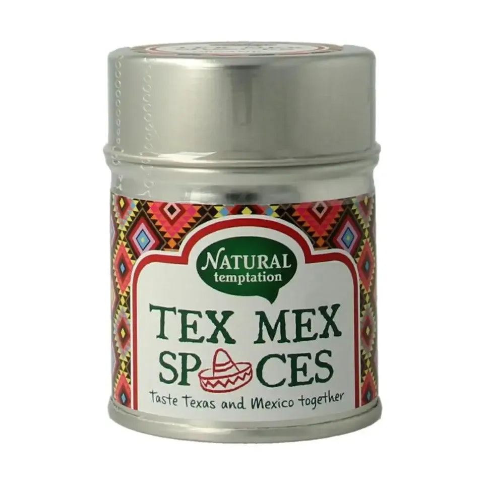 Natural Temptation Tex Mex spices blikje biologisch 40 gram