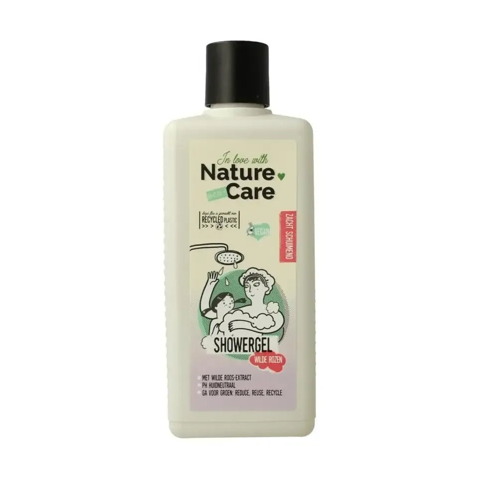 Nature Care Showergel wilde rozen 500 ml