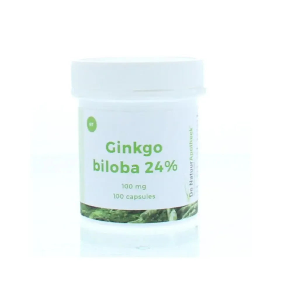 Natuurapotheek Ginkgo biloba 24% 100 mg 100 capsules