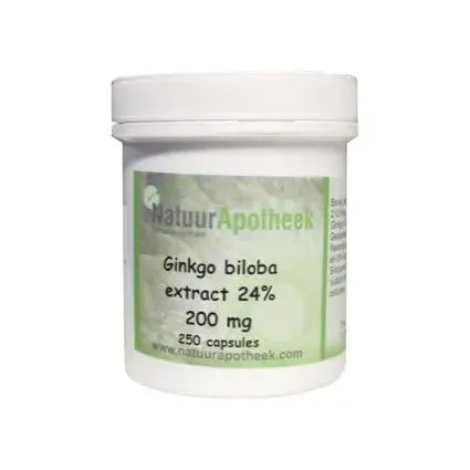 Natuurapotheek Ginkgo biloba 24% 200 mg 250 capsules