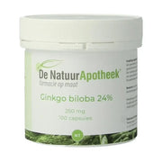 Natuurapotheek Ginkgo biloba 24% 250 mg 100 capsules