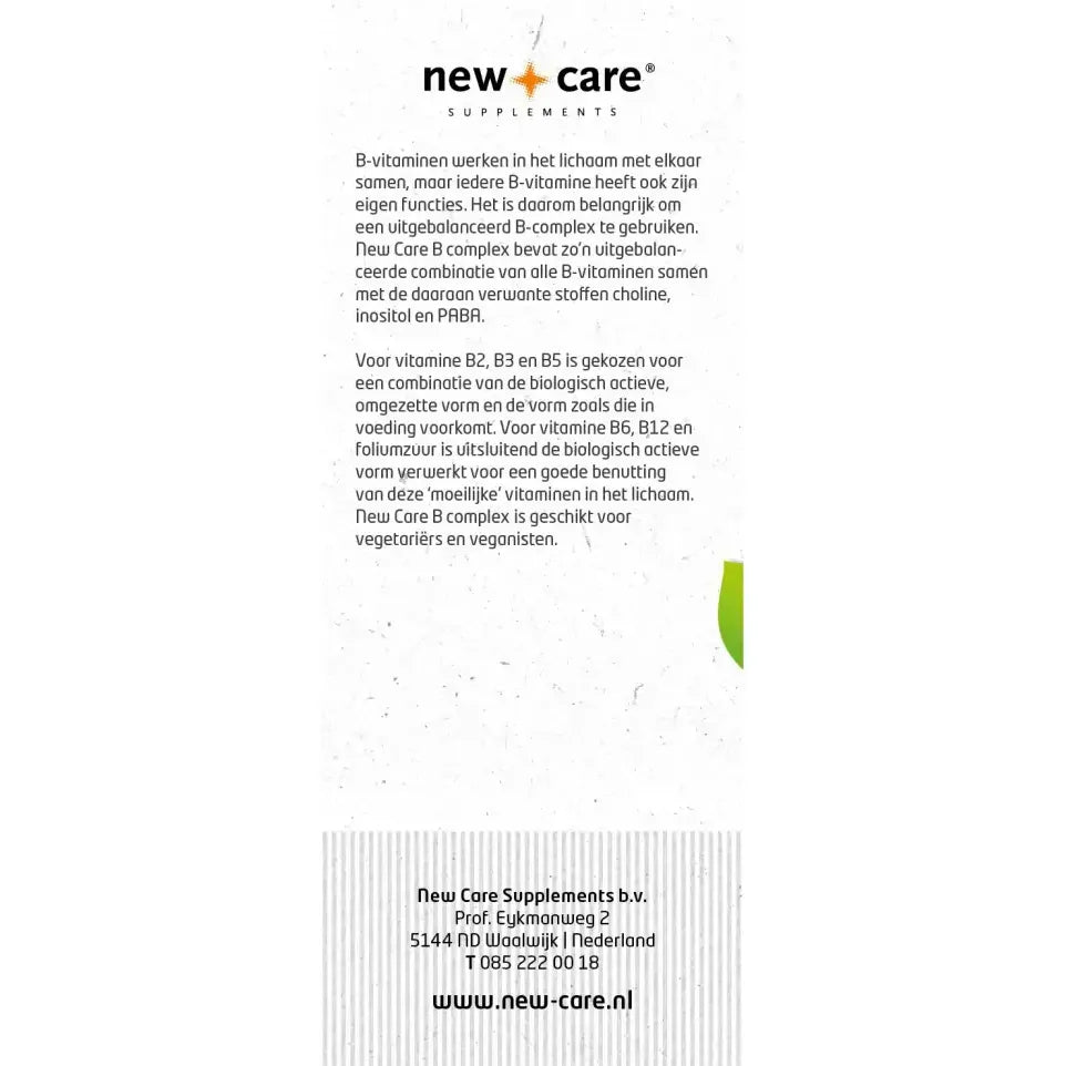 New Care B Complex 60 tabletten