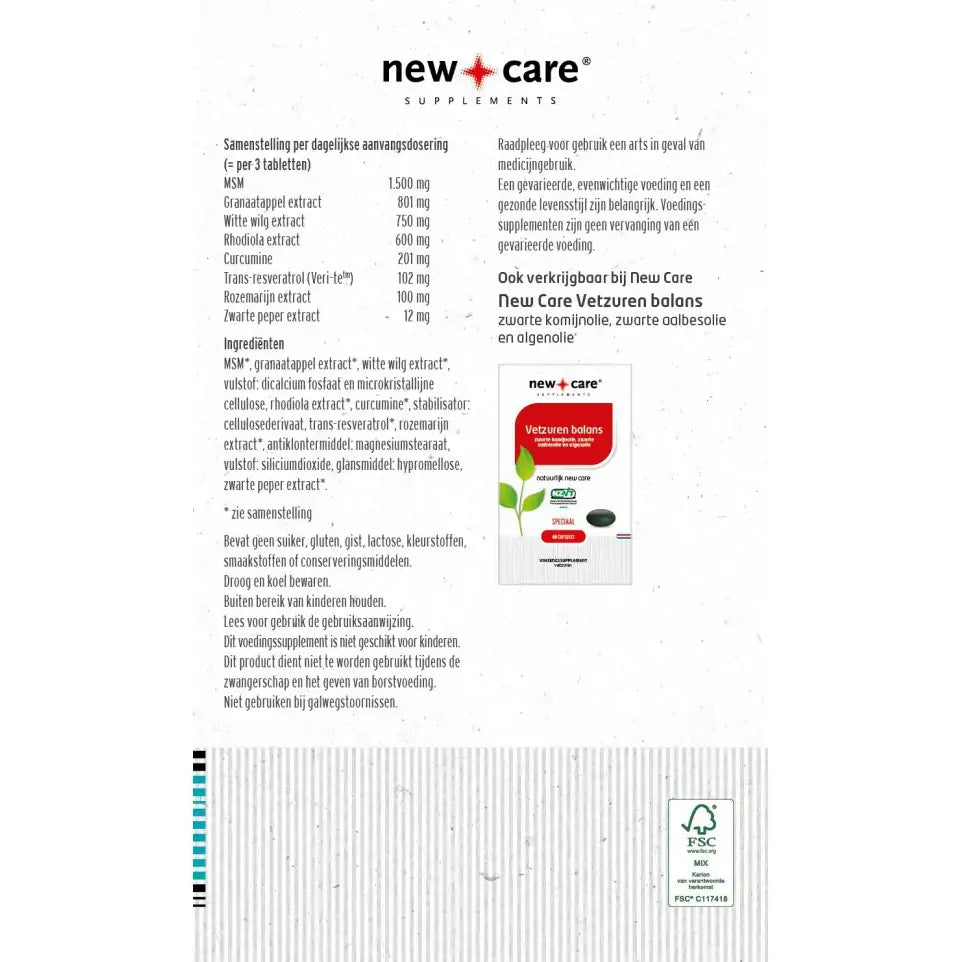 New Care Beschermd & vitaal 60 tabletten