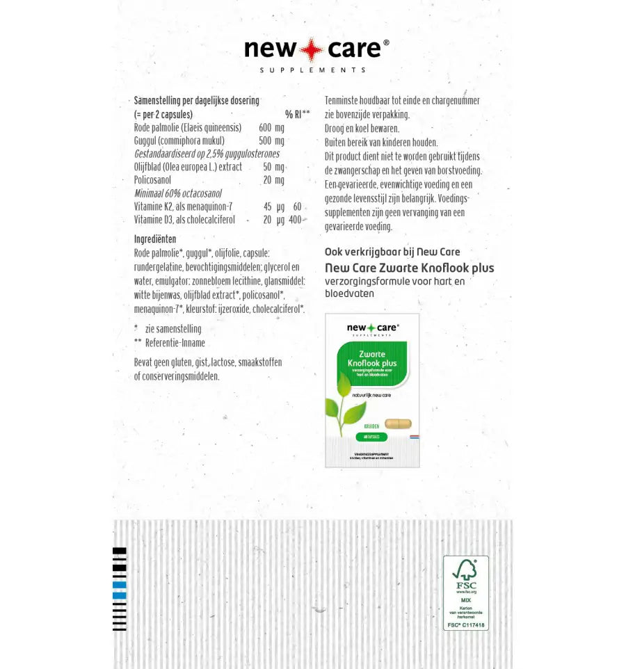 New Care Cholesterol balans 60 capsules (afbeelding 2)