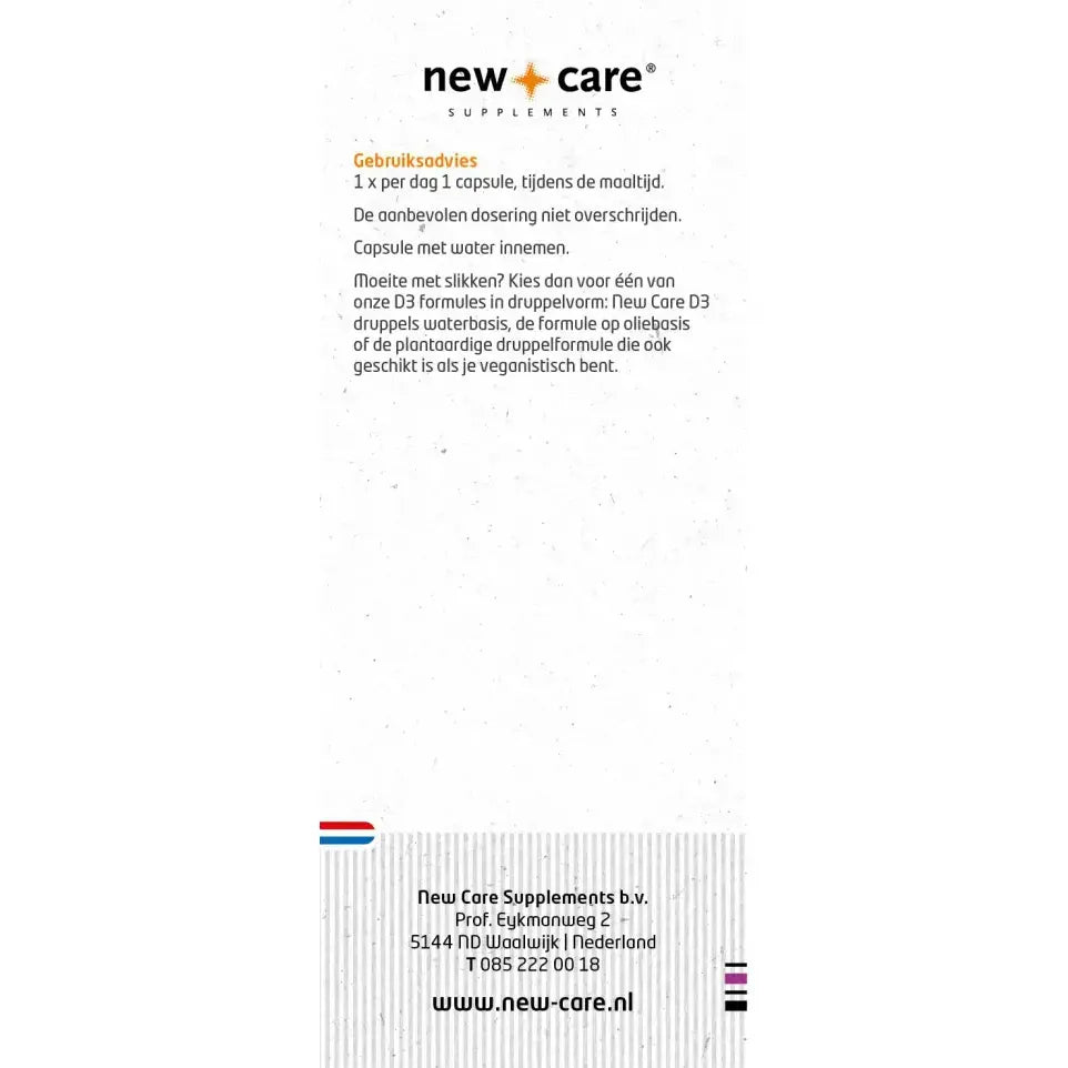 New Care Vitamine D3 25 mcg 100 capsules