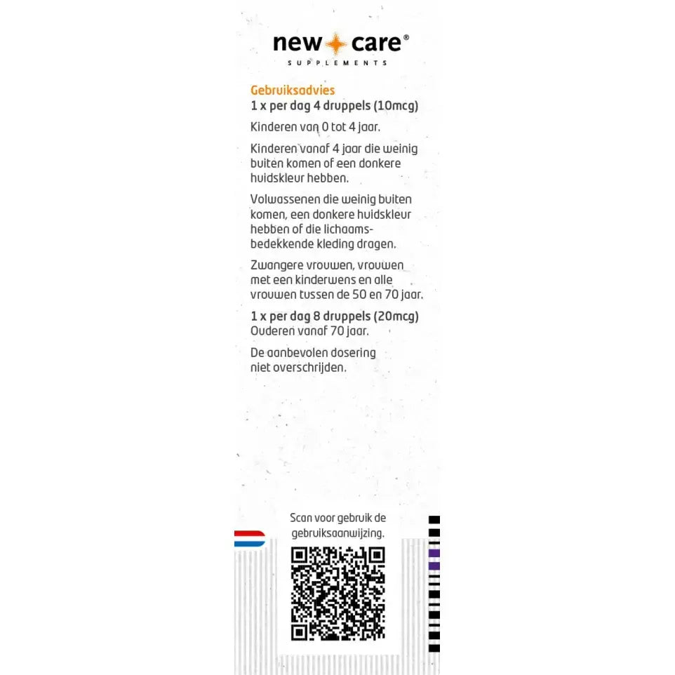 New Care D3 druppels oliebasis 25 ml