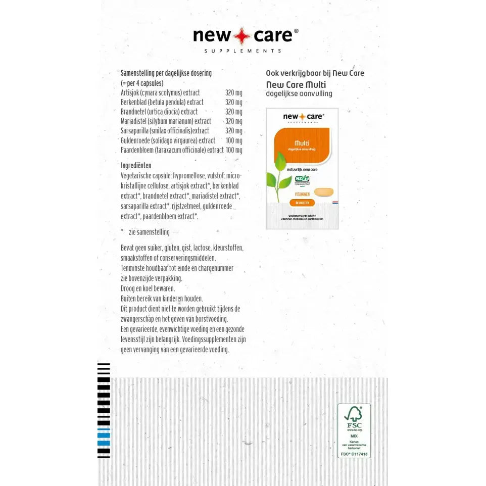 New Care Detox complex 60 vcaps