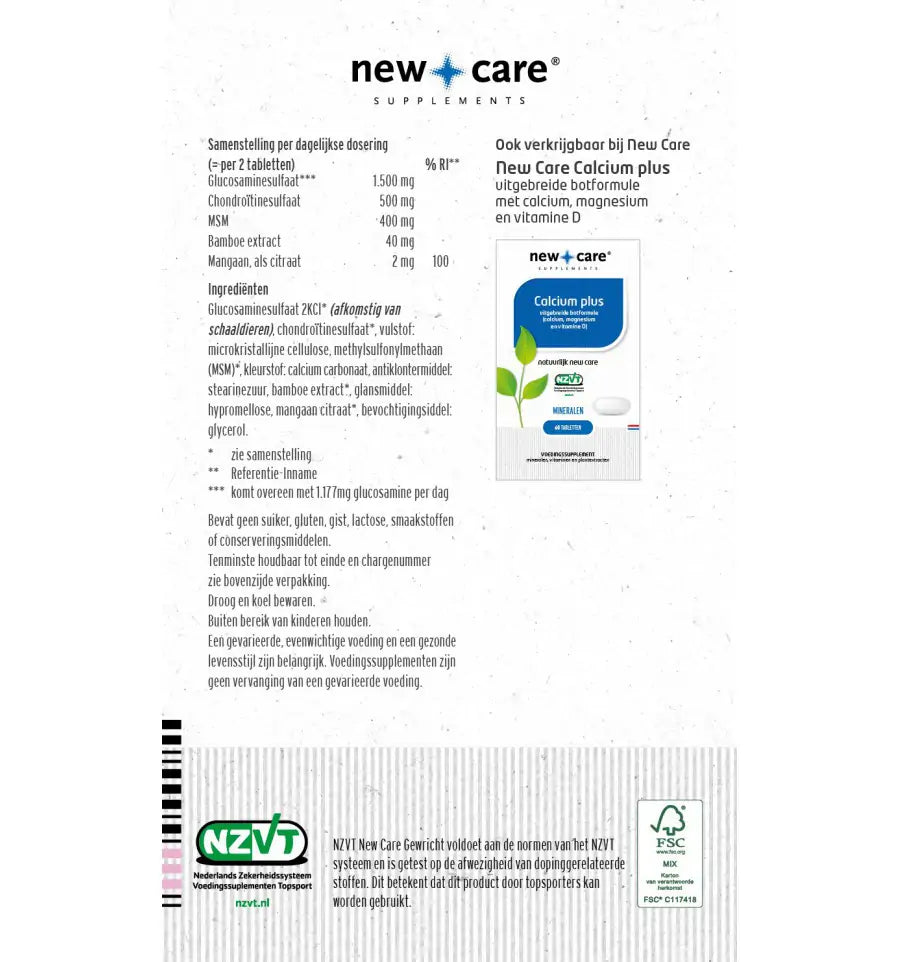 New Care Gewricht 60 tabletten (afbeelding 2)
