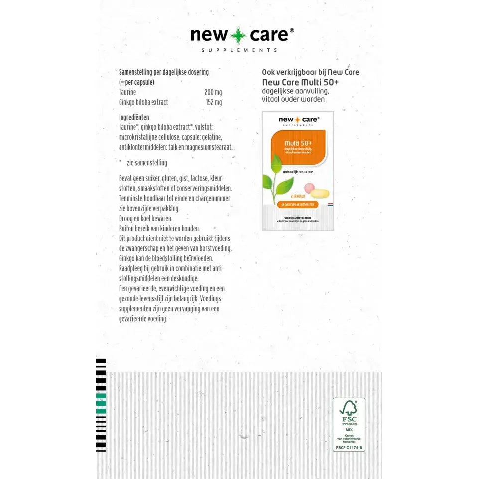 New Care Ginkgo 60 capsules