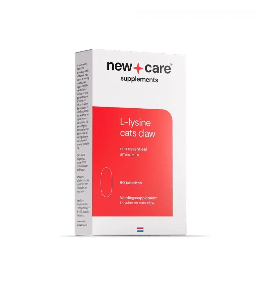 New Care L-Lysine cats claw 120 tabletten