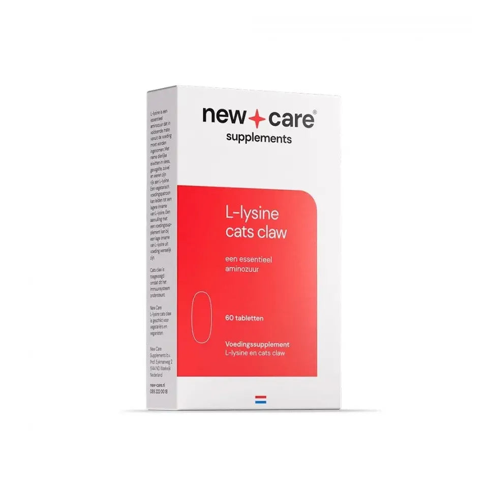 New Care L-Lysine cats claw 120 tabletten