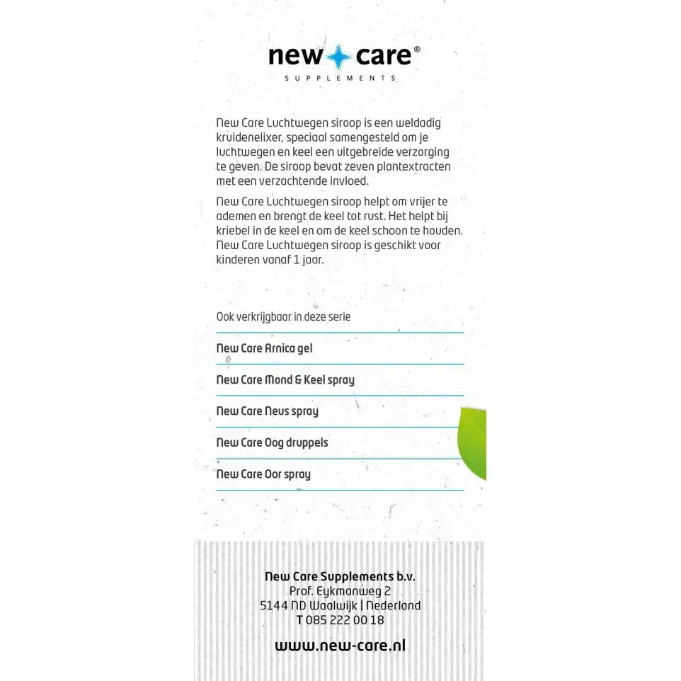 New Care Luchtwegen siroop 125 ml (afbeelding 4)