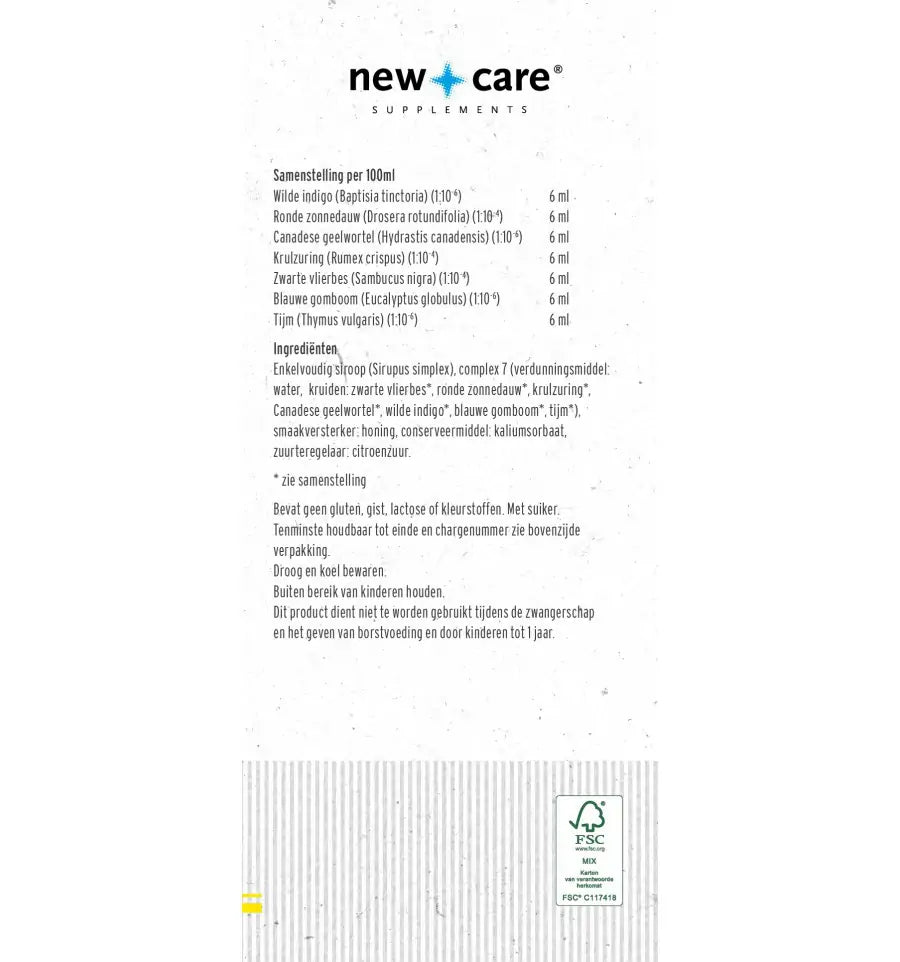 New Care Luchtwegen siroop 125 ml (afbeelding 3)