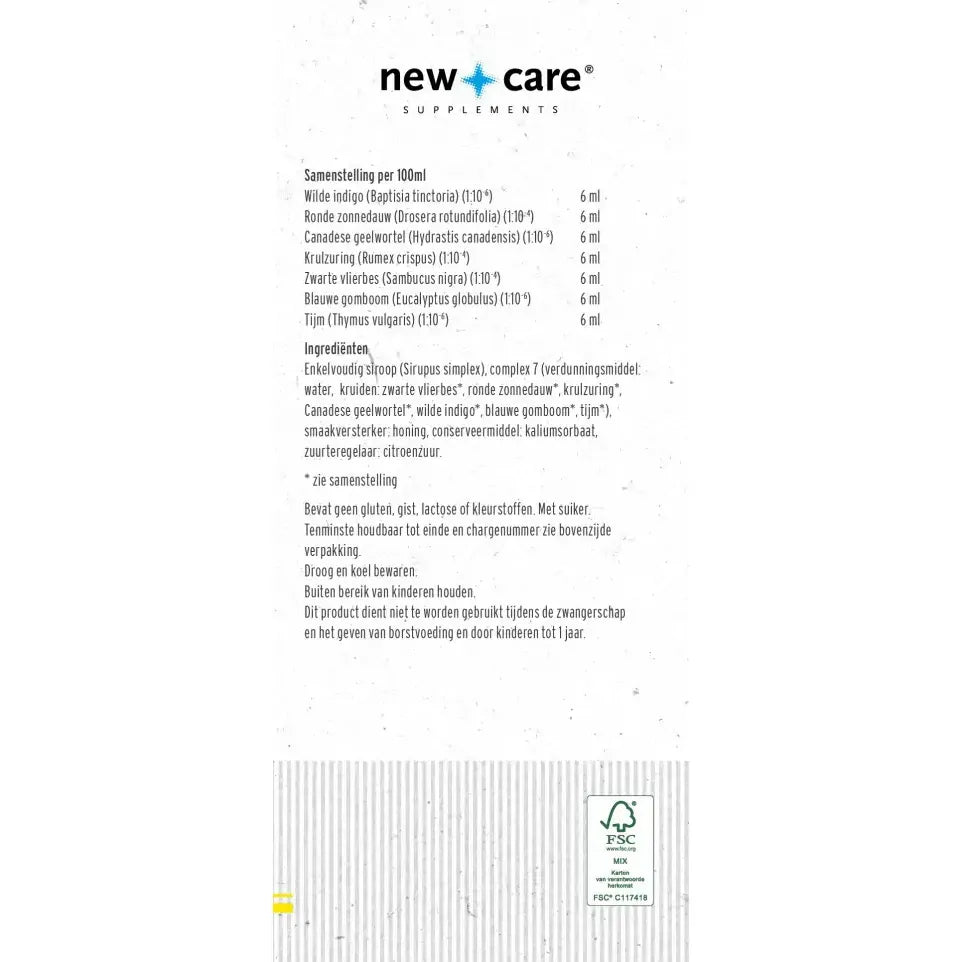 New Care Luchtwegen siroop 125 ml (afbeelding 3)