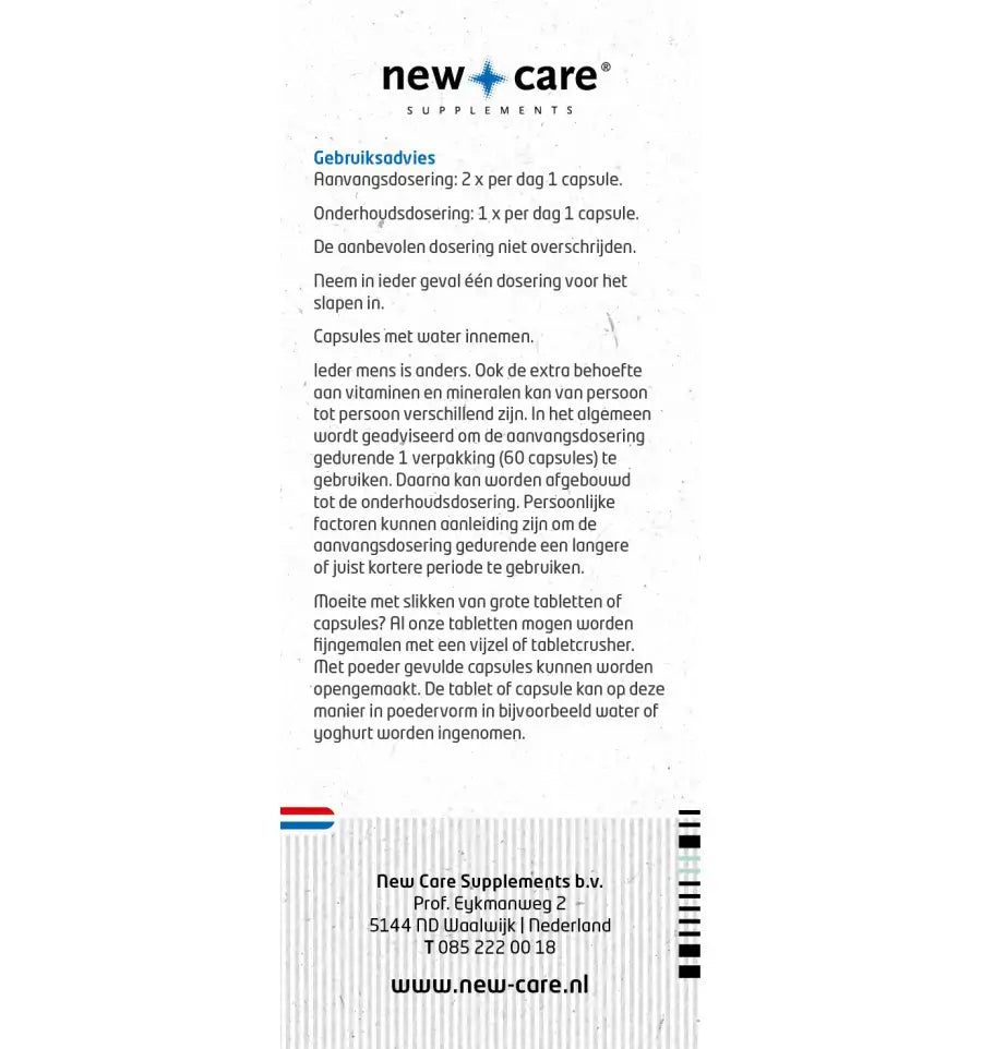 New Care Magnesium 60 vcaps (afbeelding 4)
