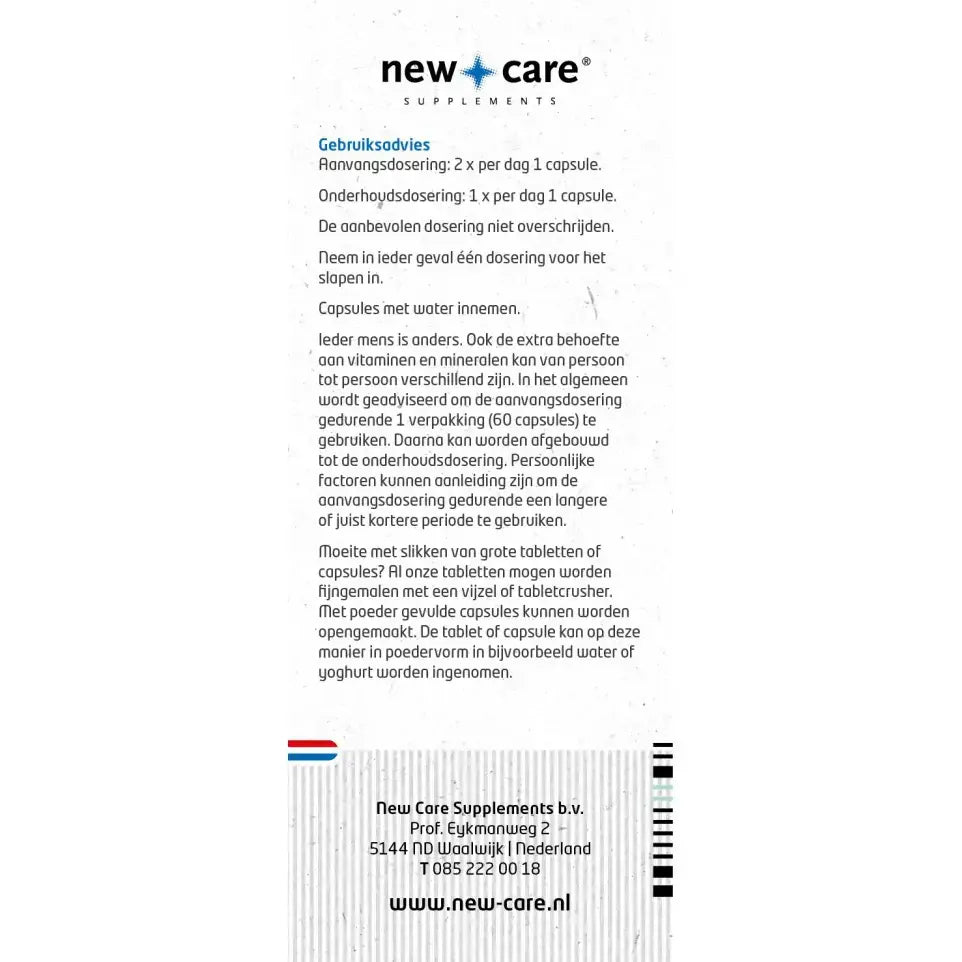 New Care Magnesium 60 vcaps (afbeelding 4)