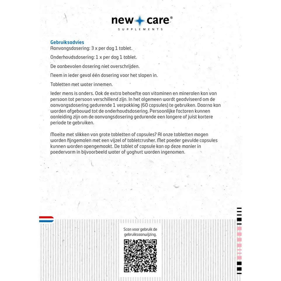 New Care Magnesium bisglycinaat 120 tabletten