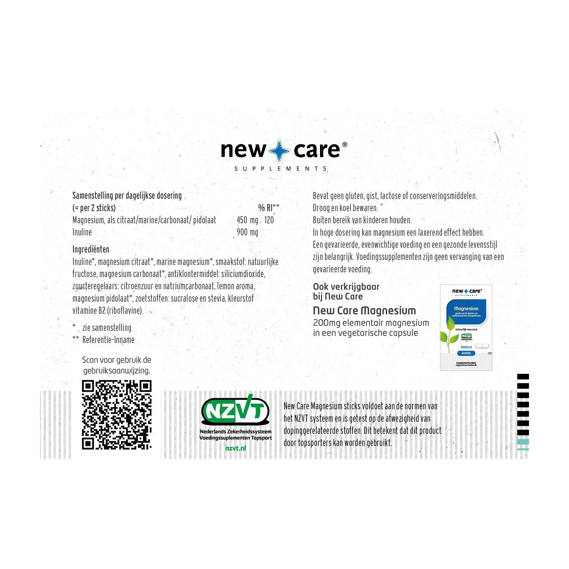 New Care Magnesium sticks 30 stuks