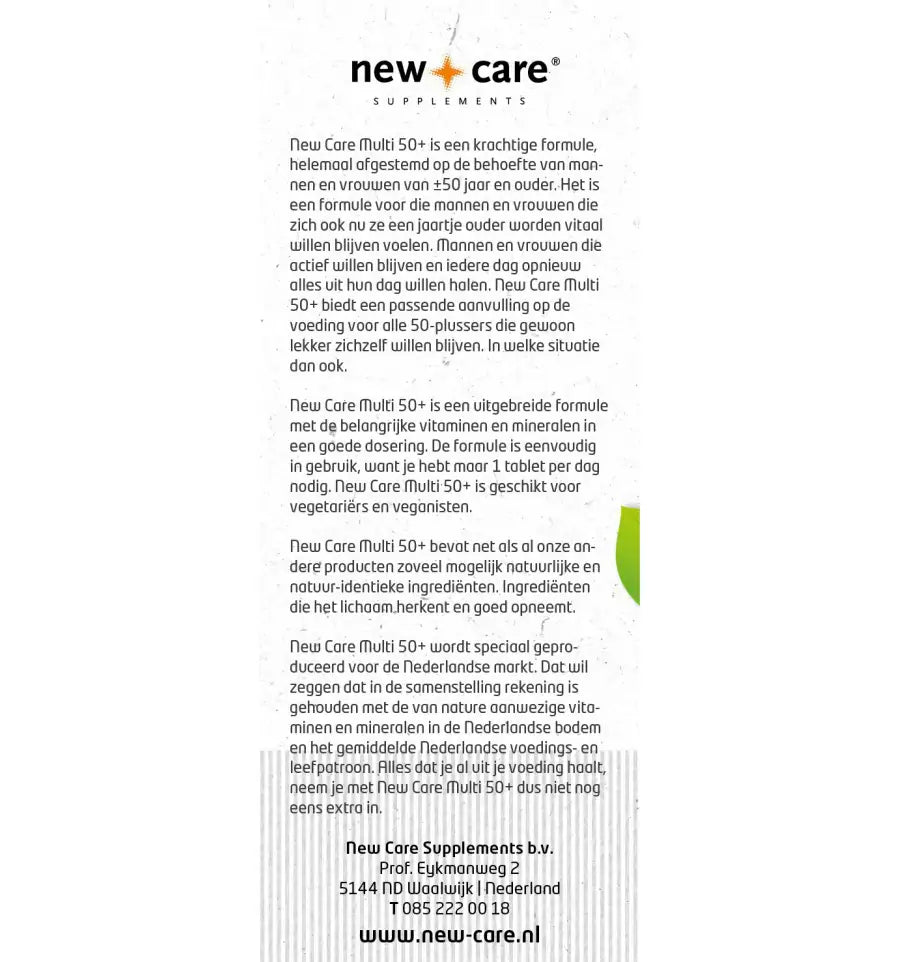 New Care Multi 50+ 60 tabletten (afbeelding 3)