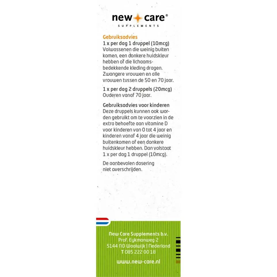 New Care D3 10 mcg plantaardig 25 ml