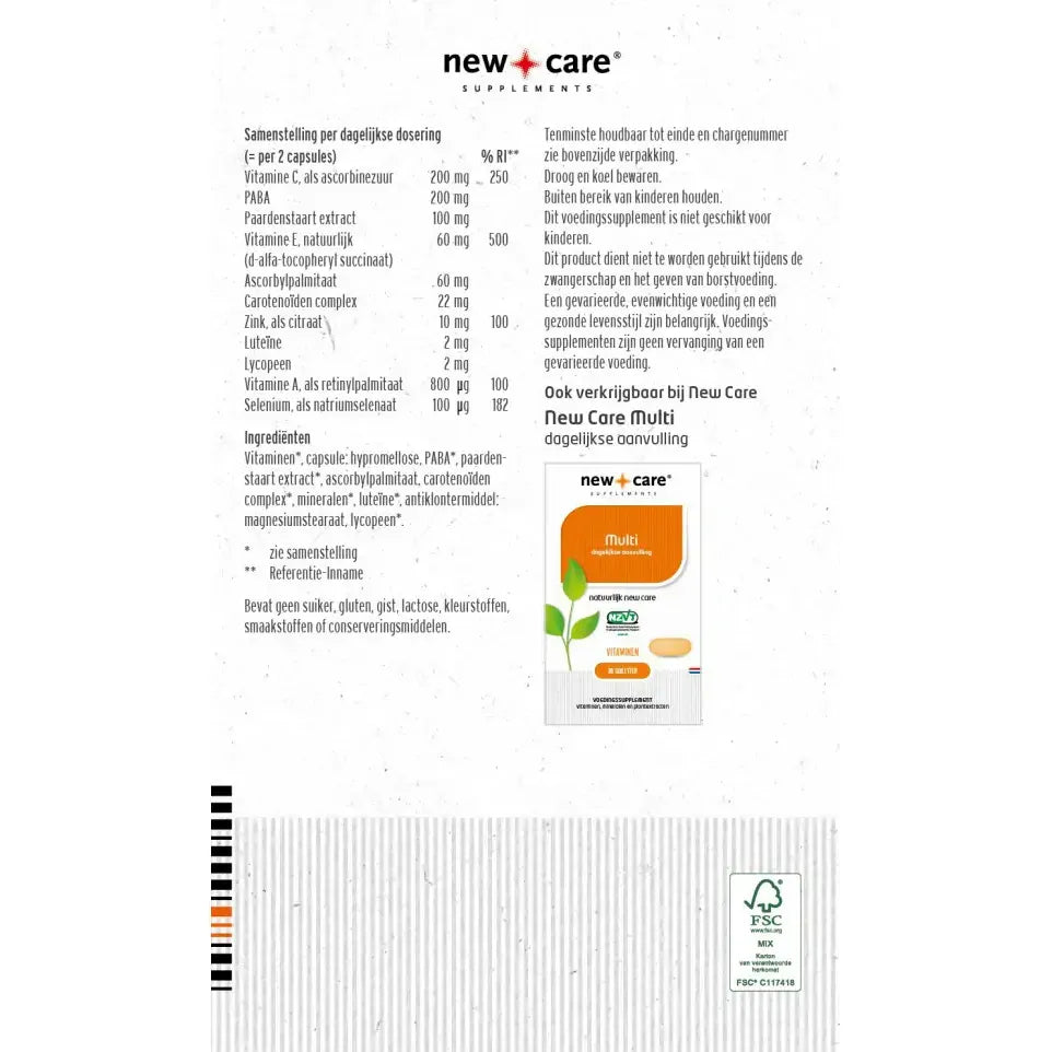 New Care Zomerbruin 45 capsules