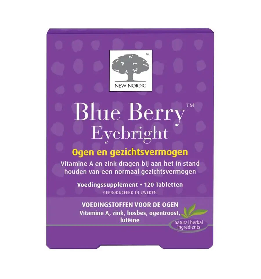 New Nordic Blue berry eyebright 120 tabletten